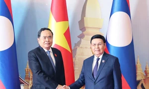 Vietnamese, Lao top legislators hold talks