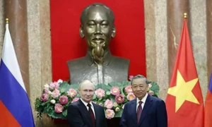 Vietnamese, Russian leaders exchange congratulations on diplomatic ties anniversary