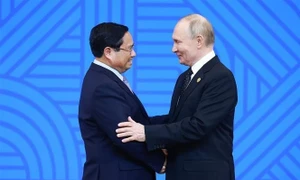 PM Pham Minh Chinh attends Russian President's welcome ceremony, reception