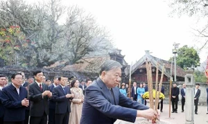 Party chief pays tribute to ancestors at Hoa Lu ancient capital