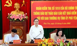 NA leader chairs working session with Phu Yen Party Committee