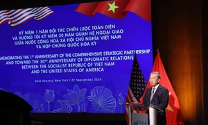 Top leader attends celebration of 1st anniversary of Vietnam-US comprehensive strategic partnership