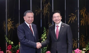 Vietnamese, Singaporean leaders brief media on outcomes of talks