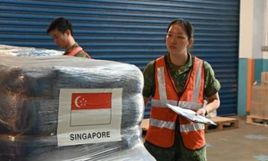 Aid shipment from Singapore's government to natural disaster-hit areas comes