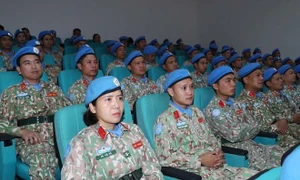 Vietnamese peacekeepers hailed back home