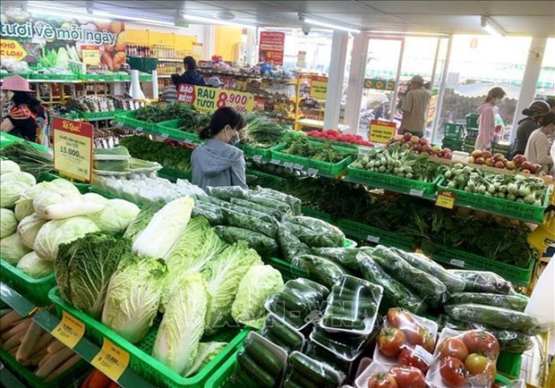 People shop at a Bach Hoa Xanh mini-mart in Ho Chi Minh City. (Photo: VNA) Domestic retailers eye export-quality products -0